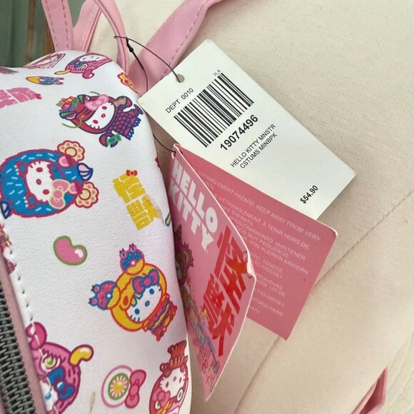 NWT Loungefly backpack Hello Kitty Hot Topic Sweet Monster Kawaii Kaiju Costume - Picture 5 of 10